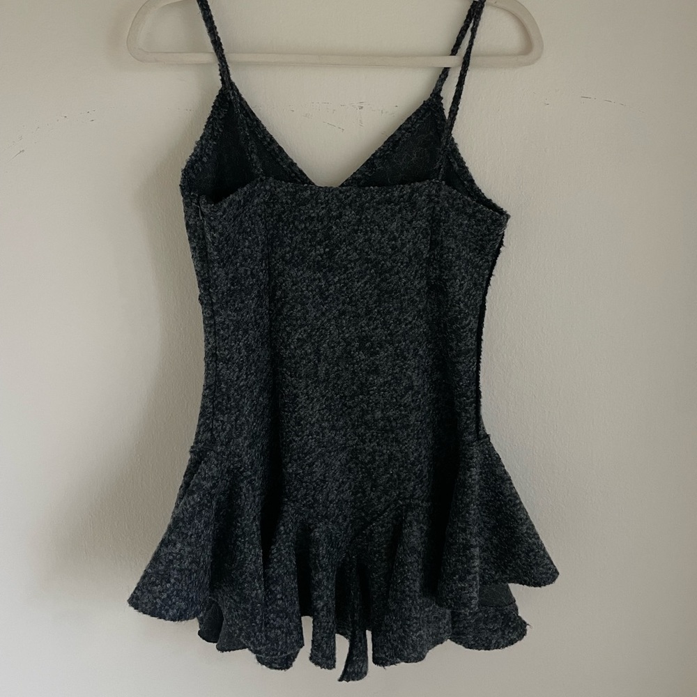 Source Unknown Ruffled Bustier Gray - image 6